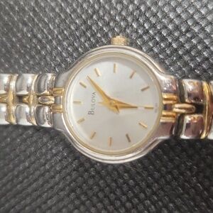 Bulova Small Gold and Silver Watch